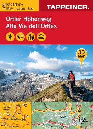 3D-Wanderkarte Ortler-Höhenweg